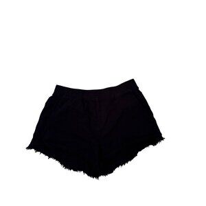 Prana women's black frayed bottom shorts size large
